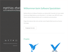 Tablet Screenshot of matthiasebel.de